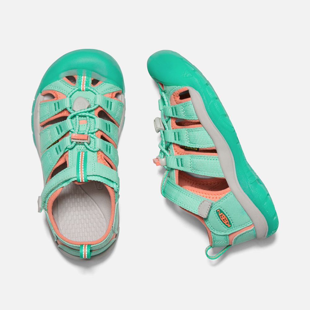 Sandalias Keen Mexico Verdes/Coral - Niños Newport H2 - UJ2796831